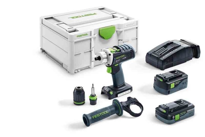 FESTOOL Baterijska bušilica/odvrtač QUADRIVE DRC 18/4 5,2/4,0 I-Plus-SCA 