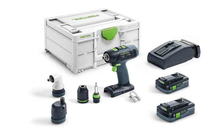 FESTOOL Baterijska bušilica T 18+3 HPC 4,0 I-Set