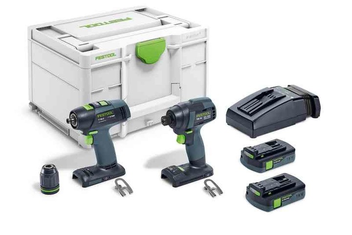 FESTOOL Baterijski odvrtač TID 18 C 3,1-Set T18